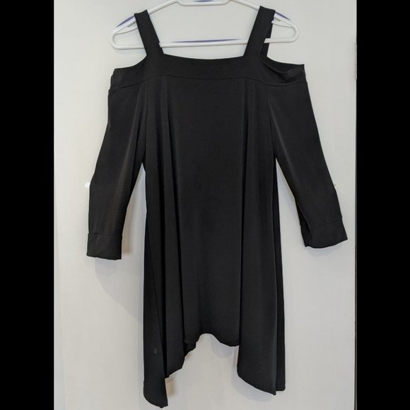 Cold Shoulder Top Tops - 12. Robin Artizan Signature Black Square Neckline Cold Shoulder Top Medium/Large